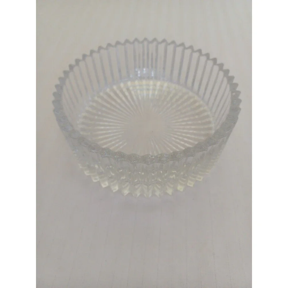 Mikasa vintage crystal Diamond Fire pattern small bowl 6